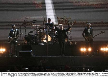 October 3 2017 EUM20171003ESP26 JPG CIUDAD DE MEXICO Music Musica U2 3 de octubre 2017 El grupo irlandes U2 durante su presentacion en el Foro Sol como parte de su gira mundial The Joshua Tree Tour 2017 Foto Agencia EL UNIVERSAL RCC  - ZUMAu78_ 20171003_zaf_u78_099 Copyright: xJorgexSerratosx