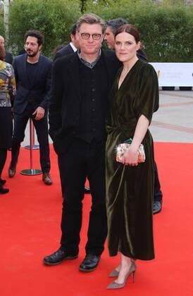 Fritzi Haberlandt and Friend Hendrik Handloegten at the award Ceremony German Film Prize in Palais at Radio tower Hammarskjoeldplatz Berlin Copyright Imago Stick Celebrities GmbH Date 28 04 2017 German Film Prize