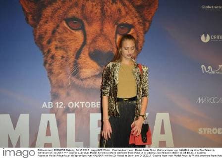Cosima Auer man Model Arrival to World premiere from Malaika in Cinema Zoo Palace in Berlin at 04 10 2017