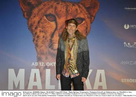 Matto Barefoot Filmmakers Producer Arrival to World premiere from Malaika in Cinema Zoo Palace in Berlin at 04 10 2017