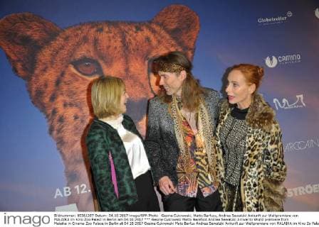 Gesine Cukrowski Matto Barefoot Andrea Sawatzki Arrival to World premiere from Malaika in Cinema Zoo Palace in Berlin at 04 10 2017