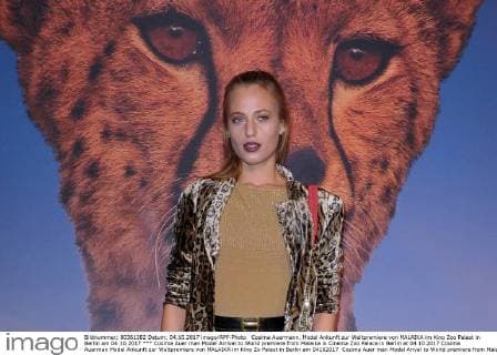 Cosima Auer man Model Arrival to World premiere from Malaika in Cinema Zoo Palace in Berlin at 04 10 2017