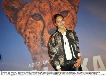 Elena Carriere Arrival to World premiere from Maleika in Cinema Zoo Palace in Berlin at 04 10 2017