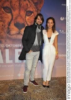Director Farouk El Khalili Nina Maleika Arrival to World premiere from Maleika in Cinema Zoo Palace in Berlin at 04 10 2017