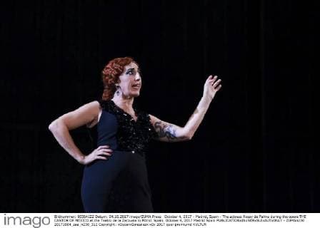 October 4, 2017 - Madrid, Spain - The actress Rossy de Palma during the opera THE CANTOR OF MEXICO at the Teatro de la Zarzuela in Mdrid. Spain. October 4, 2017 Madrid Spain  - ZUMAn230 20171004_zaa_n230_312 Copyright: xOscarxGonzalezx