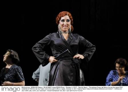October 4, 2017 - Madrid, Spain - The actress Rossy de Palma during the opera THE CANTOR OF MEXICO at the Teatro de la Zarzuela in Mdrid. Spain. October 4, 2017 Madrid Spain  - ZUMAn230 20171004_zaa_n230_313 Copyright: xOscarxGonzalezx
