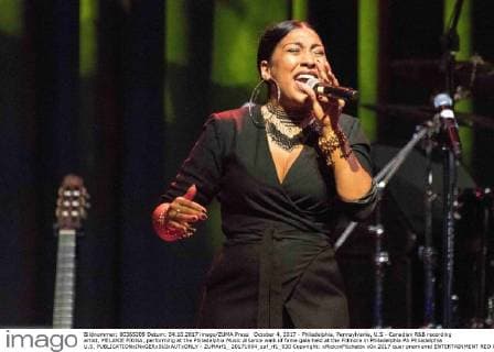 October 4, 2017 - Philadelphia, Pennsylvania, U.S - Canadian R&B recording artist, MELANIE FIONA,.performing at the Philadelphia Music Alliance walk of fame gala held at the Fillmore in Philadelphia PA Philadelphia U.S. - ZUMArf1_ 20171004_zaf_rf1_030 Copyright: xRickyxFitchettx