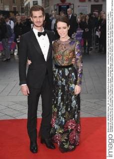 Andrew Garfield and Claire Foy at the Premiere from Breathe Until I Breathe on the 61 BFI London Film Festival in Odeon Leicester Square London 04 10 2017 Andrew Garfield Claire Foy  Foto:xS.xVasx xFuturexImage