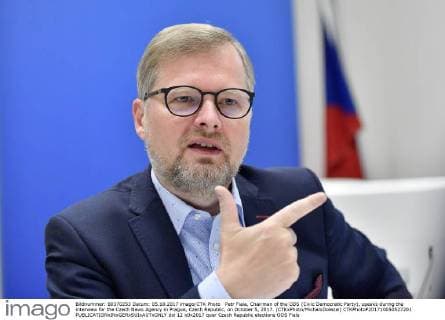 Petr Fiala, Chairman of the ODS (Civic Democratic Party), speaks during the interview for the Czech News Agency in Prague, Czech Republic, on October 5, 2017. (CTKxPhoto MichalxDolezal) CTKPhotoP201710050527201  dol 12