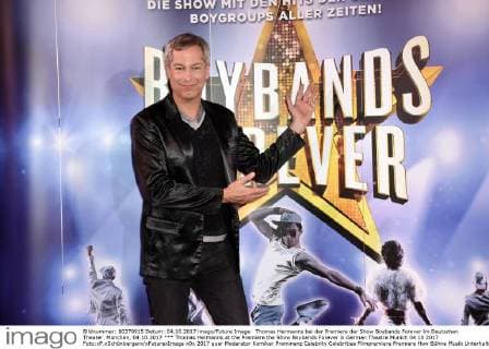 Thomas Hermanns at the Premiere the Show Boybands Forever in German Theatre Munich 04 10 2017 Foto:xP.xSchönbergerx xFuturexImage