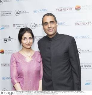 NYC: Trafficked movie premiere Siddharth Kara (R) attends movie premiere Trafficked at United Nations Office  LevxRadin