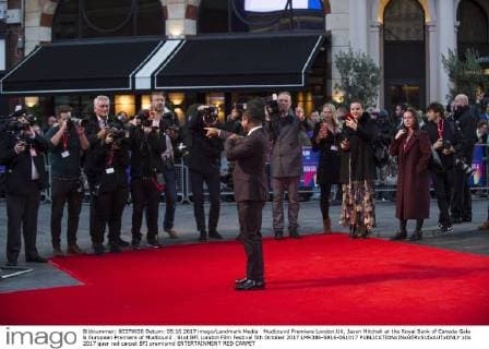 Mudbound Premiere London.UK. Jason Mitchell at the Royal Bank of Canada Gala & European Premiere of Mudbound . 61st BFI London Film Festival 5th October 2017 LMK386-S816-061017 