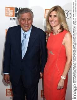 October 6, 2017 - New York, New York, U.S. - Singer TONY BENNETT and SUSAN CROW attend the 55th New York Film Festival premiere of Spielberg held Alice Tully Hall held at Lincoln Center. New York U.S. - ZUMAk03_ 20171006_zaf_k03_075 Copyright: xNancyxKaszermanx