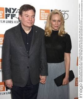 October 6, 2017 - New York, New York, U.S. - Actor MIKE MYERS and KELLY TISDALE attend the 55th New York Film Festival premiere of Spielberg held Alice Tully Hall held at Lincoln Center. New York U.S. - ZUMAk03_ 20171006_zaf_k03_055 Copyright: xNancyxKaszermanx
