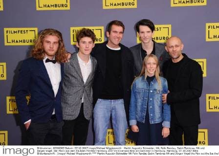 Martin Augustin Schneider NN Felix Randau Sabin Tambrea NN and Jürgen Vogel the Man out the Ice the Film Festival Hamburg 2017 in Cinemaxx Cinema at Dammtor in Hamburg Hamburg 07 10 2017 Please Caption Imago Michael Wigglesworth