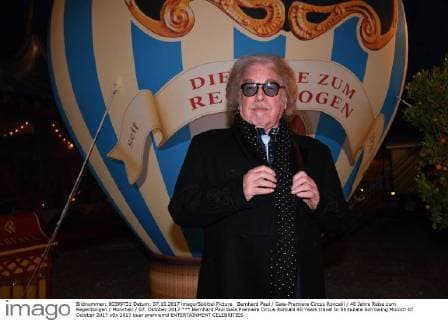Bernhard Paul Gala Premiere Circus Roncalli 40 Years travel to Stimulate borrowing Munich 07 October 2017