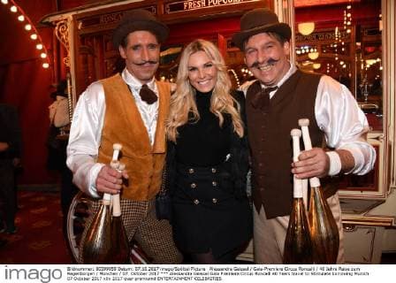Alessandra Geissel Gala Premiere Circus Roncalli 40 Years travel to Stimulate borrowing Munich 07 October 2017