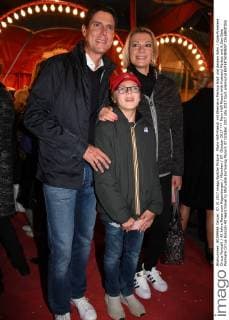 Mary Höfl Riesch with Husband Markus and it Son Gala Premiere Circus Roncalli 40 Years travel to Stimulate borrowing Munich 07 October 2017