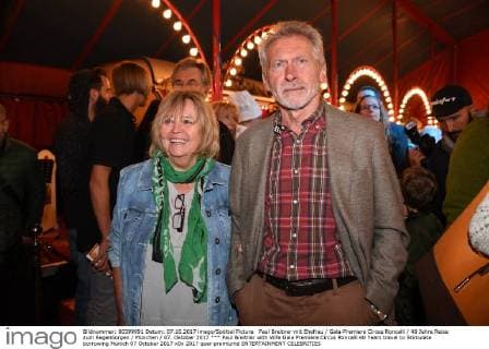 Paul Breitner with Wife Gala Premiere Circus Roncalli 40 Years travel to Stimulate borrowing Munich 07 October 2017