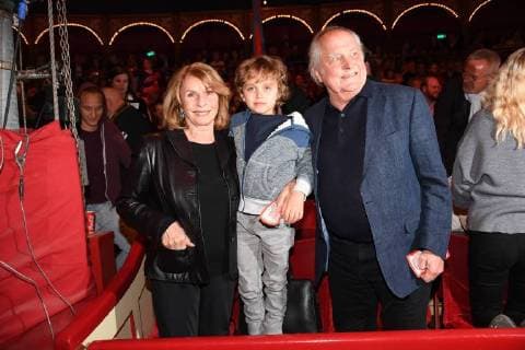 Senta Berger with Husband Michael Verhoeven and Grandchild Gala Premiere Circus Roncalli 40 Years travel to Stimulate borrowing Munich 07 October 2017
