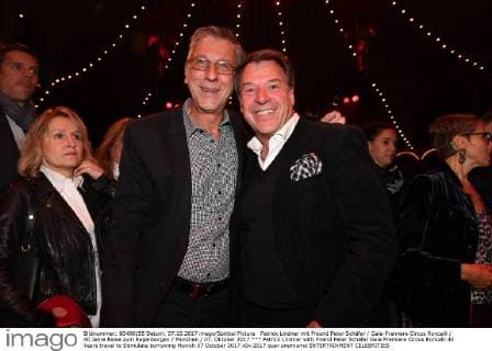 Patrick Lindner with Friend Peter Schäfer Gala Premiere Circus Roncalli 40 Years travel to Stimulate borrowing Munich 07 October 2017
