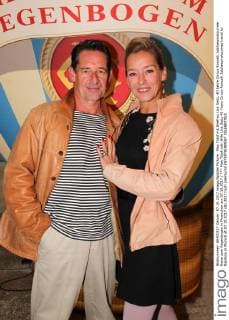 Max Tidof with Wife Lisa Seitz 40 Years Circus Roncalli Jubilaeumstournee travel to Rainbow in Munich at 07 10 2017