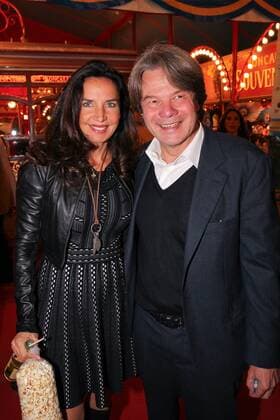 Michael Kaefer with Wife Clarissa 40 Years Circus Roncalli Jubilaeumstournee travel to Rainbow in Munich at 07 10 2017