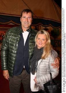 Lars Riedel with Wife Katja 40 Years Circus Roncalli Jubilaeumstournee travel to Rainbow in Munich at 07 10 2017