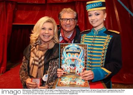 Marianne and Michael Hartl 40 Years Circus Roncalli Jubilaeumstournee travel to Rainbow in Munich at 07 10 2017