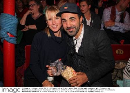 Adnan Maral with Wife Franziska 40 Years Circus Roncalli Jubilaeumstournee travel to Rainbow in Munich at 07 10 2017