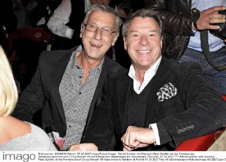 Patrick Lindner with Husband Peter Schäfer at the Premiere the of Circus Roncalli 40 Years travel to Rainbow at Munich 07 10 2017 Foto:xP.xSchönbergerx xFuturexImage