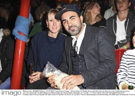 Adnan Maral with Wife Franziska Maral at the Premiere the of Circus Roncalli 40 Years travel to Rainbow at Munich 07 10 2017 Foto:xP.xSchönbergerx xFuturexImage