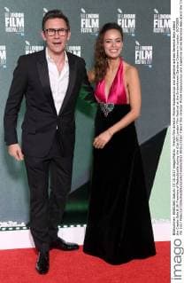 French film director Michel Hazanavicius and Argentine actress Berenice Bejo attend the Create Gala & UK Premiere of Redoubtable during the 61st BFI London Film Festival at the Embankment Gardens Cinema in London. OCTOBER 7th 2017  RHDx172367