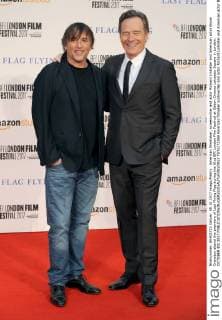American filmmaker, screenwriter and actor Richard Linklater and American actor Bryan Cranston attend the premiere of Last Flying Flag during the 61st BFI London Film Festival at Odeon Cinema Leicester Square in London. OCTOBER 8th 2017  TSTx172369