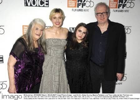 Lois Smith Greta Gerwig BEANIE Feldstein and Tracy Letts at the Premiere from Lady Bird on the 55 New York Film Festival in the Alice Tully Hall New York 08 10 2017 Foto:xD.xVanxTinex xFuturexImage