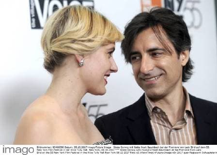 Greta Gerwig with Husband Noah Baumbach at the Premiere from Lady Bird on the 55 New York Film Festival in the Alice Tully Hall New York 08 10 2017 Foto:xD.xVanxTinex xFuturexImage