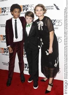 Jaden Michael Oakes Fegley and MILLICENT Simmonds Egg the Premiere from WONDER STRUCK on the 55 New York Film Festival in the Alice Tully Hall New York 07 10 2017 Foto:xT.xKingx xFuturexImage