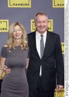 Lutz Marble with Girlfriend Christina Mary Peukert at the Premiere Crime scene Borowski and the Country between the Seas on the 25 Film Festival Hamburg 2017 in Cinemaxx Dammtor Hamburg 07 10 2017 Foto:xgbrcix xFuturexImage