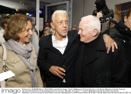 Cathrin Baldessarini Charles Schumann and Werner Baldessarini at the Premiere the Documentary Schumann Bargespräche in ARRI Cinema Munich 08 10 2017 Foto:xD.xBedrosianx xFuturexImage