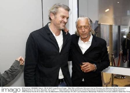Götz Otto and Charles Schumann at the Premiere the Documentary Schumann Bargespräche in ARRI Cinema Munich 08 10 2017 Foto:xD.xBedrosianx xFuturexImage
