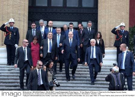 Prince Albert of Monaco in Palermo for the Degree Honoris Causa, around the city. In the picture the Prince Albert of Monaco at the Teatro Massimo. 09 10 2017, Palermo, Italy  Copyright: xIgorxPetyxx xIPAx xKontrolabx