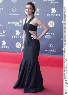 Actress Vanessa Restrepo attends to red carpet during the presentation of film El Habitante at Sitges Film Festival in Barcelona, Spain October 09, 2017.  (20171009086)