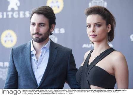 Actor Guillermo Amoedo and actress Vanessa Restrepo attends to red carpet during the presentation of film El Habitante at Sitges Film Festival in Barcelona, Spain October 09, 2017.  (20171009077)
