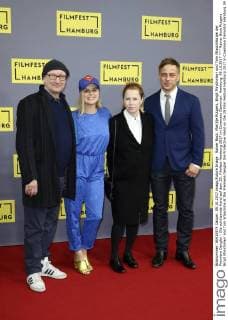 Rainer Bock Rutgers Birgit Minichmayr and Tom Wlaschiha at the Premiere Dengler the Protective Hand on the 25 Film Festival Hamburg 2017 in Cinemaxx Dammtor Hamburg 09 10 2017 Foto:xC.xTamckex xFuturexImage