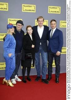 Rutgers Rainer Bock Birgit Minichmayr Lars Klein and Tom Wlaschiha at the Premiere Dengler the Protective Hand on the 25 Film Festival Hamburg 2017 in Cinemaxx Dammtor Hamburg 09 10 2017 Foto:xC.xTamckex xFuturexImage