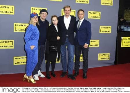 Rutgers Rainer Bock Birgit Minichmayr Lars Klein and Tom Wlaschiha at the Premiere Dengler the Protective Hand on the 25 Film Festival Hamburg 2017 in Cinemaxx Dammtor Hamburg 09 10 2017 Foto:xC.xTamckex xFuturexImage
