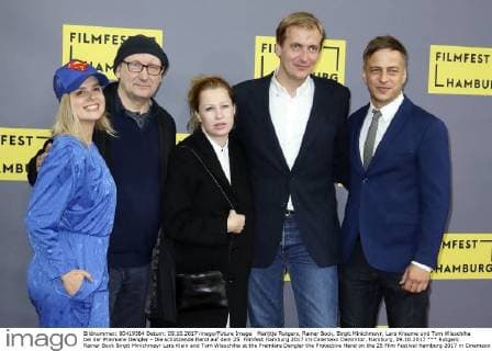 Rutgers Rainer Bock Birgit Minichmayr Lars Klein and Tom Wlaschiha at the Premiere Dengler the Protective Hand on the 25 Film Festival Hamburg 2017 in Cinemaxx Dammtor Hamburg 09 10 2017 Foto:xC.xTamckex xFuturexImage