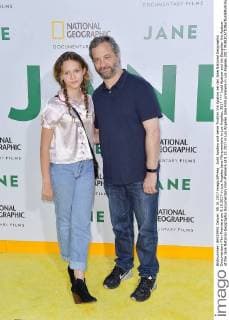 Judd Apatow and his Daughter Iris Apatow at the Jane National Geographic Documentary Film Premiere at 9 10 2017 in Los Angeles Jane Film premiere in Los Angeles 2017
