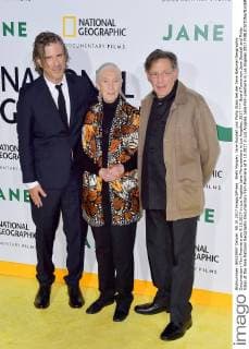 Board Tomorrow Jane Goodall and Philip Glass at the Jane National Geographic Documentary Film Premiere at 9 10 2017 in Los Angeles Jane Film premiere in Los Angeles 2017