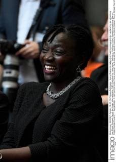Auma Obama in Half-portrait listen Them amuesiert the Eulogy at the award Ceremony the Global Compact Award through the International TÜV Rhineland in Historical City Hall in Cologne to Culture Award Auma Obama Global Compact Award xPW002F2Px